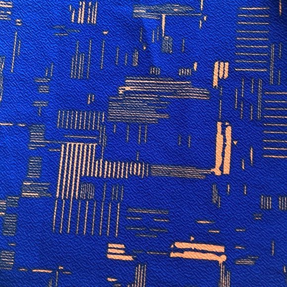 LuLaRoe Cassie Blue Knee Length Stretch Pull On Straight Pencil Midi Skirt Sz S - Picture 3 of 7